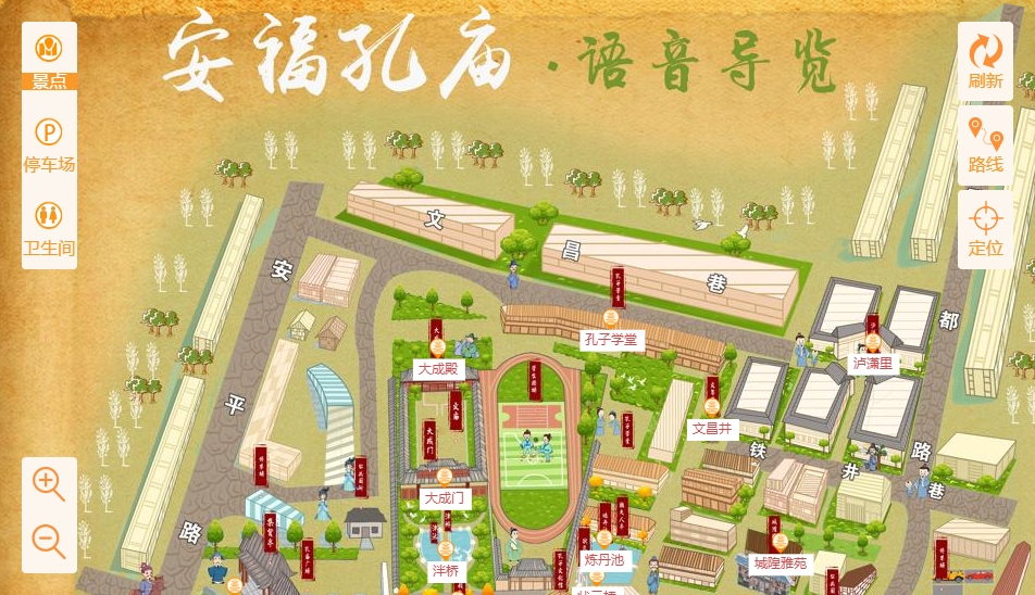 顺庆手绘地图：智慧景区智能化服务的延伸